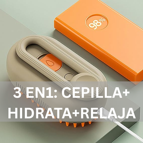 Cepillo Vapor 3 en 1 Perros Gatos Portátil