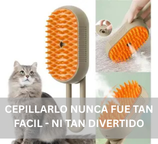 Cepillo Vapor 3 en 1 Perros Gatos Portátil